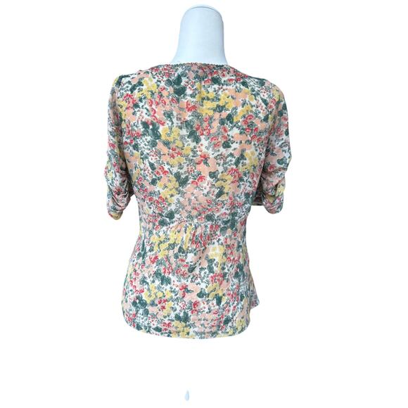 COMPTOIR DES COTONNIERS Silk Floral Blouse in Size 38 (8) - Picture 4 of 9